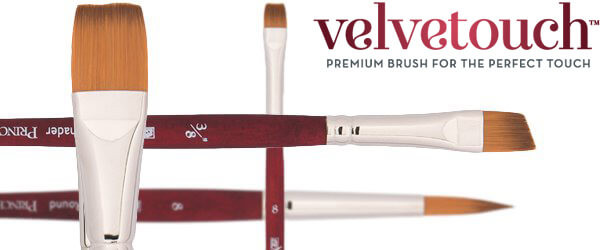 Velvetouch All Media Synthetic Brushes