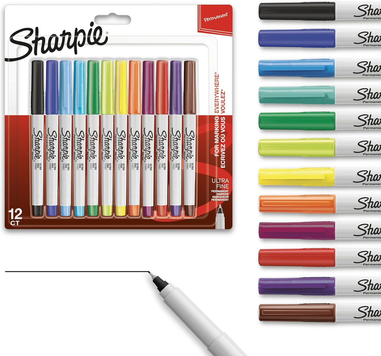 Ultra-fine 12-color Marker Set