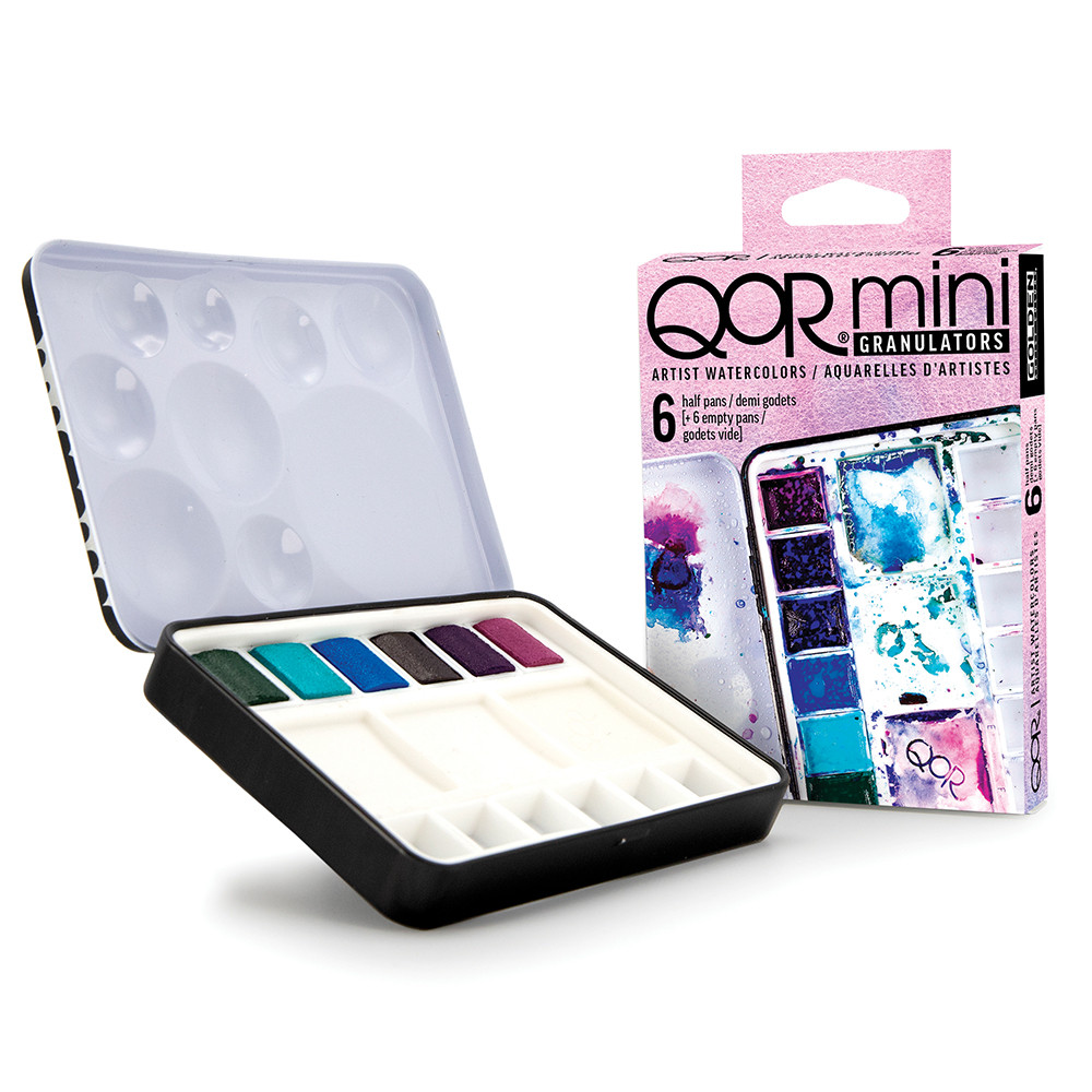 QoR Half Pan Set with 6 Granulating Colors